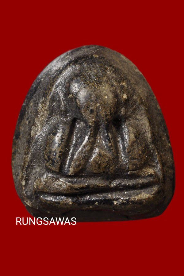 พระปิดตา หลวงพ่อปาน วัดเครือวัลย์ พิมพ์พิเศษ หลังแบบ ชุบรัก สร้างน้อย 