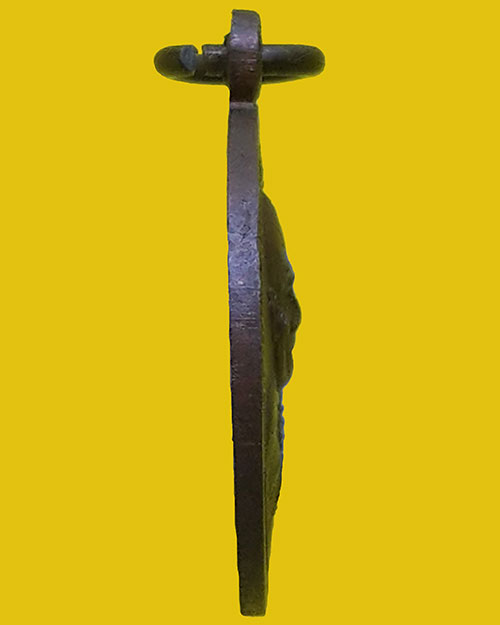 เหรียญหลวงปู่เครื่อง ธมฺมจาโร รุ่นพิเศษ พิมพ์เล็ก วัดเทพสิงหาร จ.อุดรธานี ปี 2520