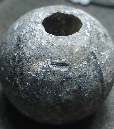 ลูกตะกั่วอวนเก่าปลุกเสก หลวงพ่อเหิน พิธีเสมารุ่นเเรก วัดป่าภูริทัต