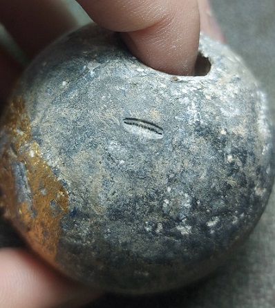 ลูกตะกั่วอวนเก่าปลุกเสก หลวงพ่อเหิน พิธีเสมารุ่นเเรก วัดป่าภูริทัต