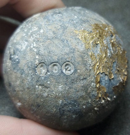 ลูกตะกั่วอวนเก่าปลุกเสก หลวงพ่อเหิน พิธีเสมารุ่นเเรก วัดป่าภูริทัต