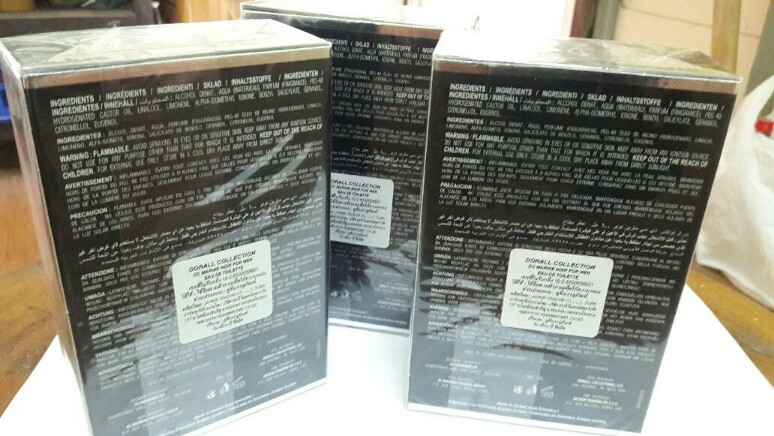 น้ำหอม DC marine noir ขนาด 100 ml.จัดมา 3 ขวดเต็มๆ เคาะเดียว