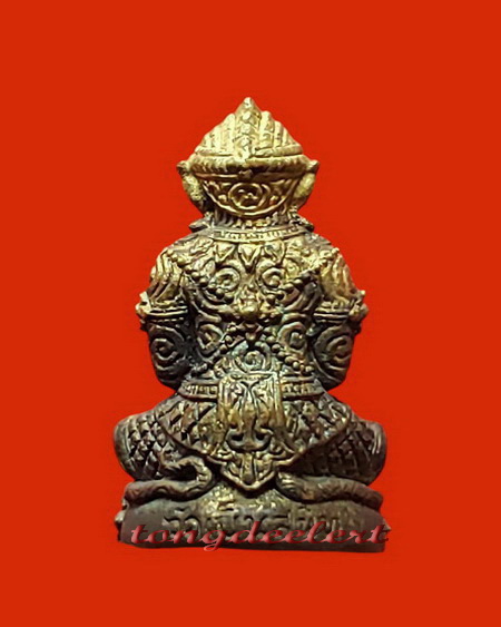 หนุมานอธิษฐานฤทธิ์ องค์จิ๋วเนื้อสัมฤทธิ์โชค หลวงพ่อสนองชาติ วัดเย็นสนิทธรรมาราม จ.กาญจนบุรี