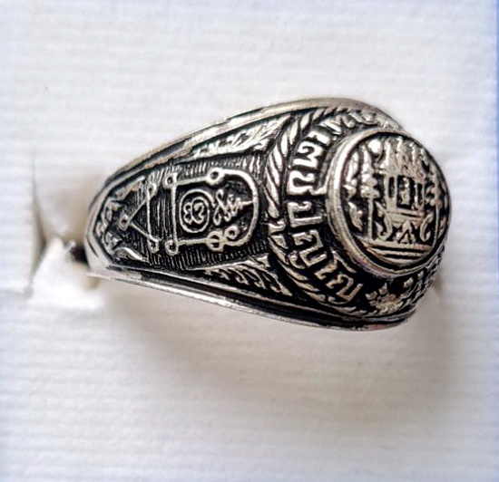 เคาะแรกแดง...แหวนเงินมีจารในวง สภาพไม่ได้ใช้ กล่องเดิม..หลวงพ่อสมภพ วัดสาลีโข จ.นนทบุรี.