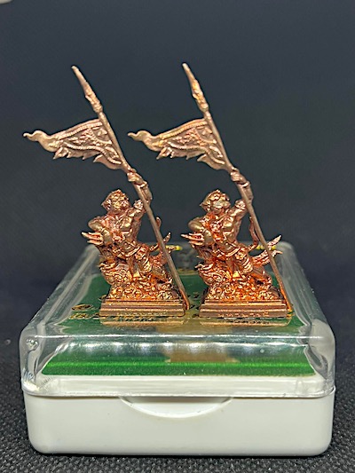 หนุมานเชิญธง มหาบารมี 2 องค์ หลวงพ่อเอียด วัดชลวาปีวิหาร จ.ตรัง