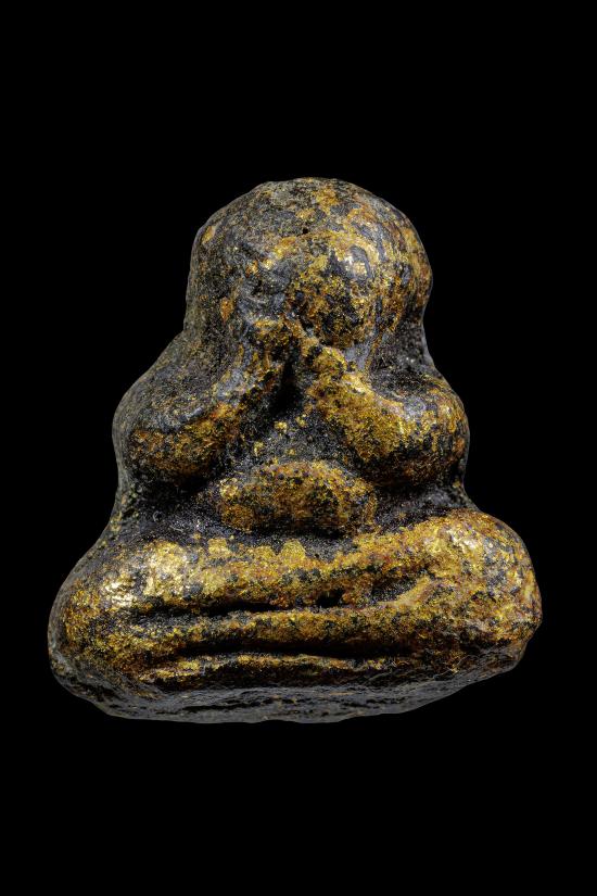 พระปิดตาเนื้อผงคลุกรัก หลวงพ่อแก้ว วัดในปากทะเล