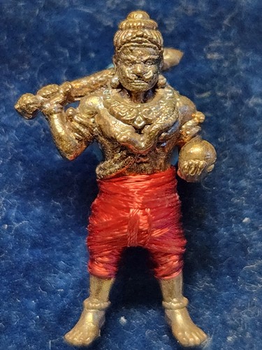 วัดในเตา ตรัง หุ่นพยนต์ วิรุฬจำบัง อาจารย์ประสูติ ขนาดพกพา 2.5 ซม. เนื้ออาถรรพ์นุ่งแดง 