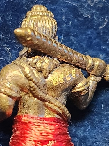 วัดในเตา ตรัง หุ่นพยนต์ วิรุฬจำบัง อาจารย์ประสูติ ขนาดพกพา 2.5 ซม. เนื้ออาถรรพ์นุ่งแดง 