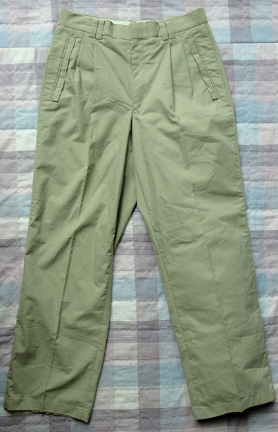 กางเกง St.Andrews SCOTLAND ของแท้ 9,900 เยน BROWN GOLF PANTS ดีไซน์กระเป๋ามีแถบปิดกันของตกหล่น