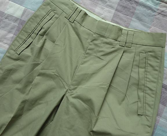 กางเกง St.Andrews SCOTLAND ของแท้ 9,900 เยน BROWN GOLF PANTS ดีไซน์กระเป๋ามีแถบปิดกันของตกหล่น