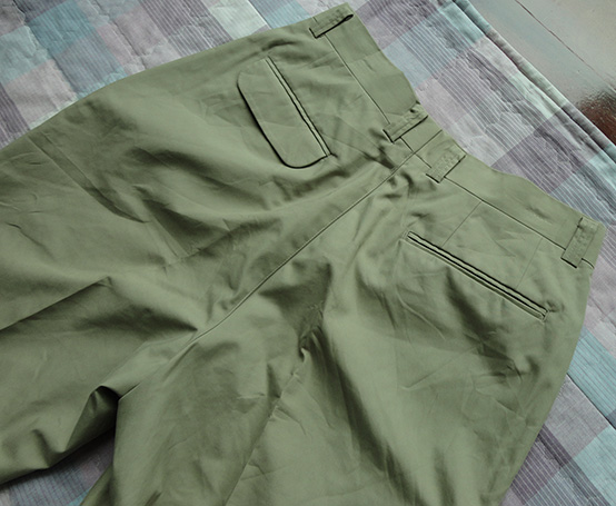 กางเกง St.Andrews SCOTLAND ของแท้ 9,900 เยน BROWN GOLF PANTS ดีไซน์กระเป๋ามีแถบปิดกันของตกหล่น
