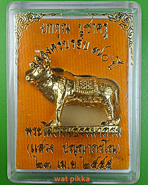 วัวธนูหลวงพ่อแสวง วัดโยธินประดิษฐ์ สมุทรปราการ .E354.