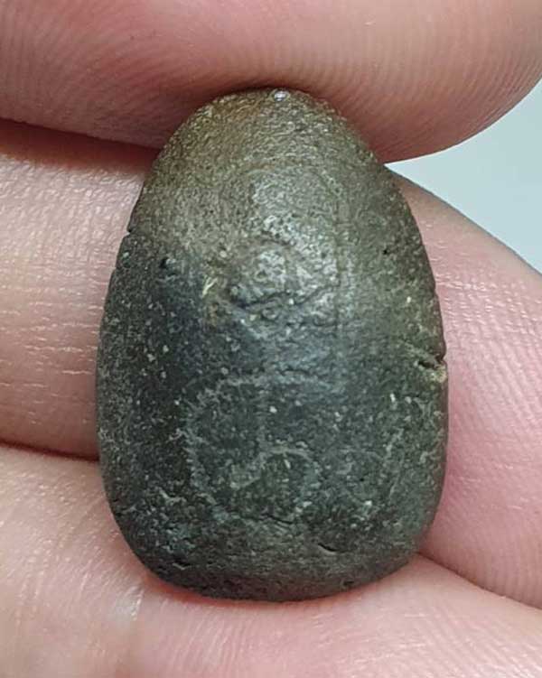 พระเม็ดบัว หลวงพ่อหร่ำ วัดกร่าง จ.ปทุมธานี หลังจาร