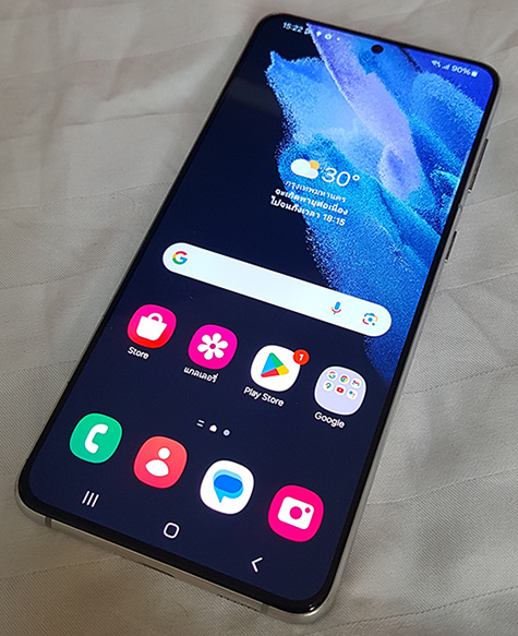 Samsung S21plus ตัว 5G เครื่องศูนย์ 8/256GB สภาพสวยนางฟ้า จอสวยใสเนียนตา ไม่เบริน์ เครื่องใช้งานปกติ