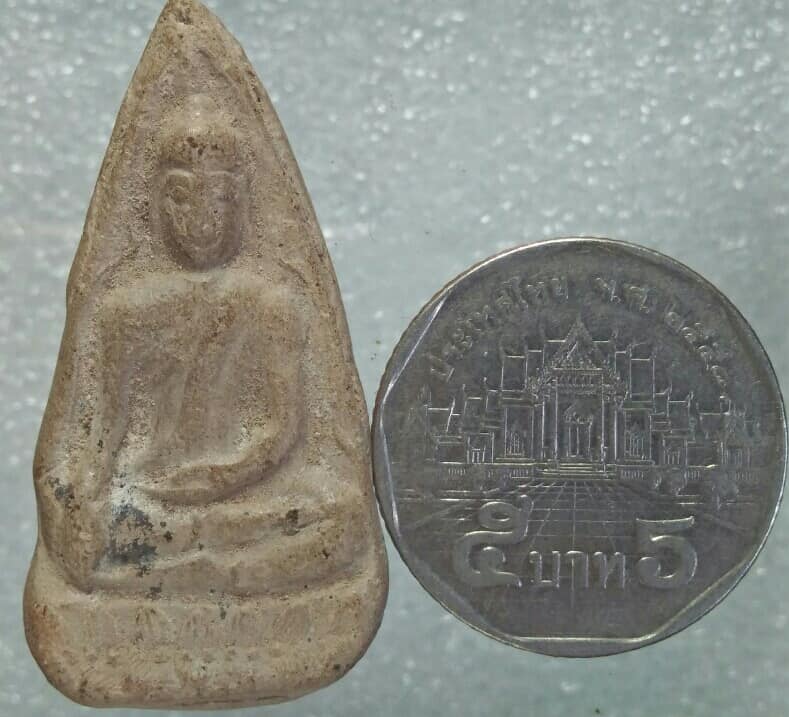 พระพิมพ์ท่ามะปรางค์ เนื้อดินหลัง ปั้ม พุทธ หลวงพ่อทวี วัดโรงช้าง พิจิตร