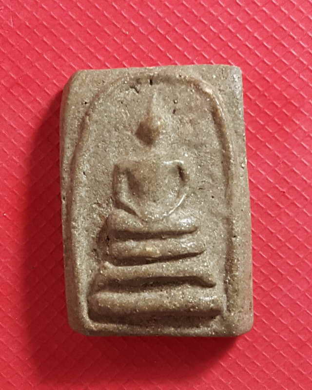 พระสมเด็จหลวงพ่อทองดี วัดไทรเหนือ นครสวรรค์ยุคแรกๆปี2512 เนื้อเทาอมเขียว