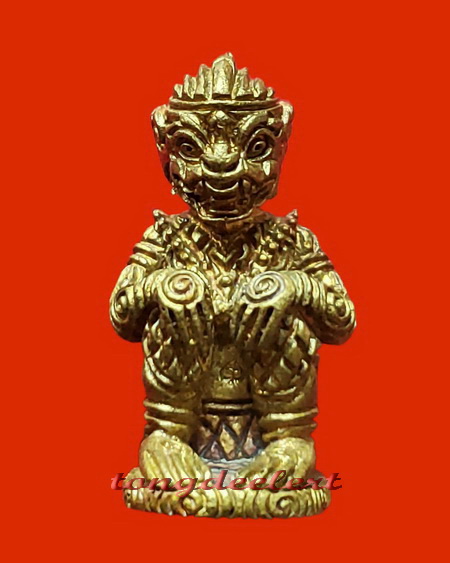 หนุมานมหาปราบ หลวงพ่อชุบ วัดวังกระแจะ จ.กาญจนบุรี รุ่นแรก เนื้อชนวนอุดผงใต้ฐาน สวยมากค่ะ