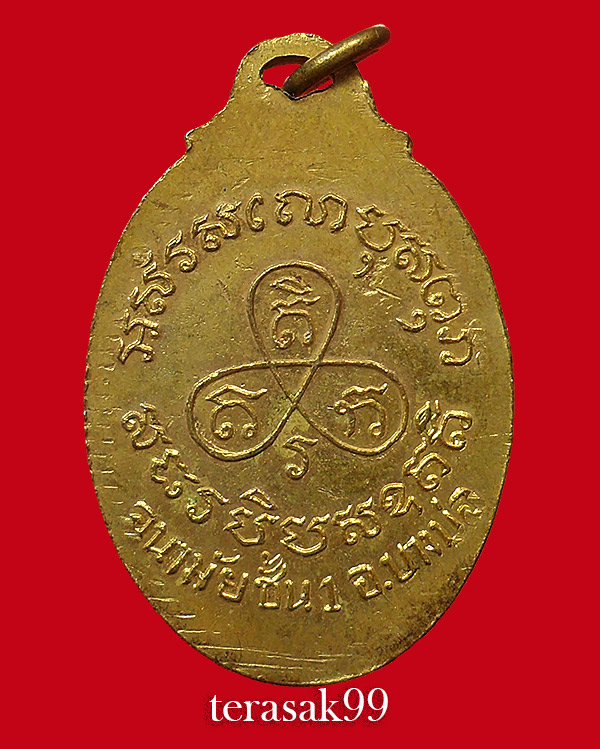 เหรียญหลังเต่า หลวงพ่อปาน วัดมงคลโคธาวาส(บางเหี้ย) รุ่นอนามัยบางบ่อ ปี2506  พิมพ์นิยม