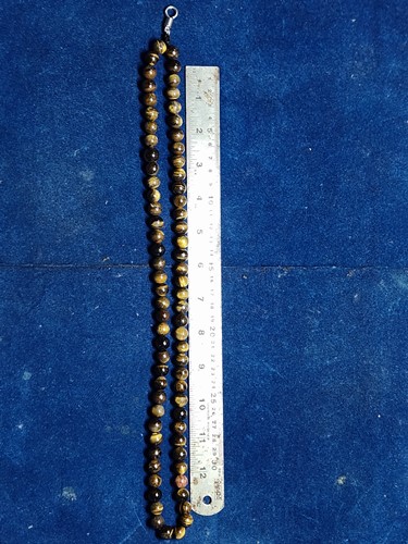 สร้อย คตไม้สัก ขนาด 10 มม ยาว 28 นิ้ว จำนวน 74 เม็ด 