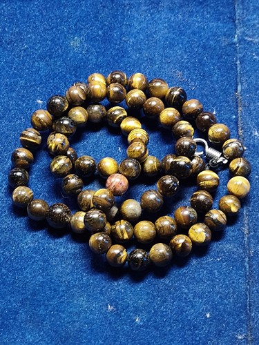 สร้อย คตไม้สัก ขนาด 10 มม ยาว 28 นิ้ว จำนวน 74 เม็ด 