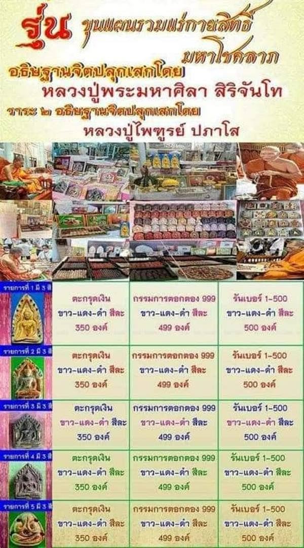 พระขุนแผน รวมแร่กายสิทธิ์ ปลุกเสก วาระแรก หลวงปู่มหาศิลา สืริจันโท วาระ 2 หลวงปู่ไพฑูรย์ ปภาโส