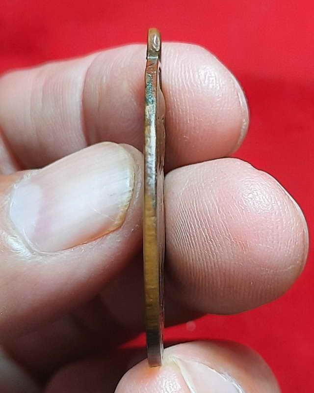 ครูบาเจ้าศรีวิชัย ปี2511 วัดจามเทวีเลข ๑ เนื้อทองแดง สวยเดิม