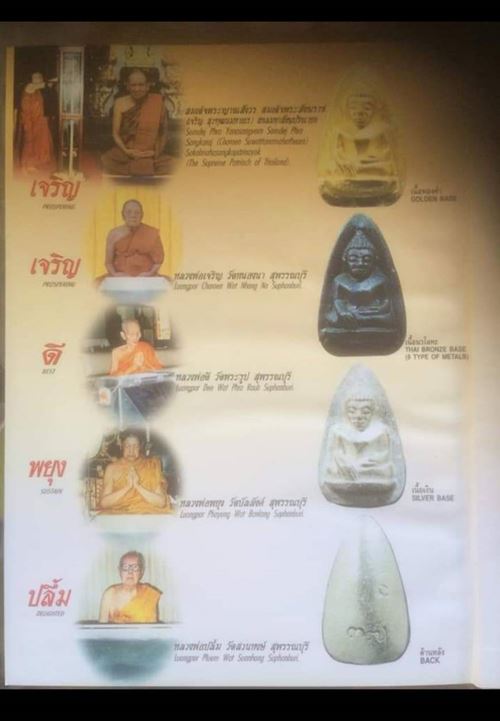 พระถ้ำเสือ รุ่นแรก 5มงคล เนื้อนวะโลหะ เทศบาลอู่ทองสร้าง จ. ส ุพรรณบุรี พ.ศ. 2543 กล่องเดิม 50องค์