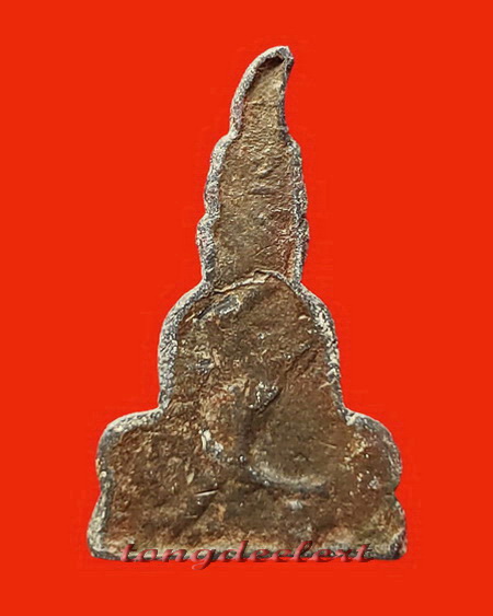 พระท่ากระดานวัดต้นลำไย จ.กาญจนบุรี เนื้อตะกั่วสนิมแดงกรุศรีสวัสดิ์แท้ ๆ พิมพ์เล็กค่ะ