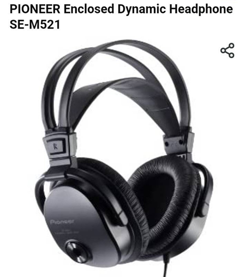 หูฟัง Pioneer SE-M521 แท้ แบบครอบศีรษะ เสียงดี เบสดี รายละเอียดชัด เสียงออกปกติทั้งสองข้าง