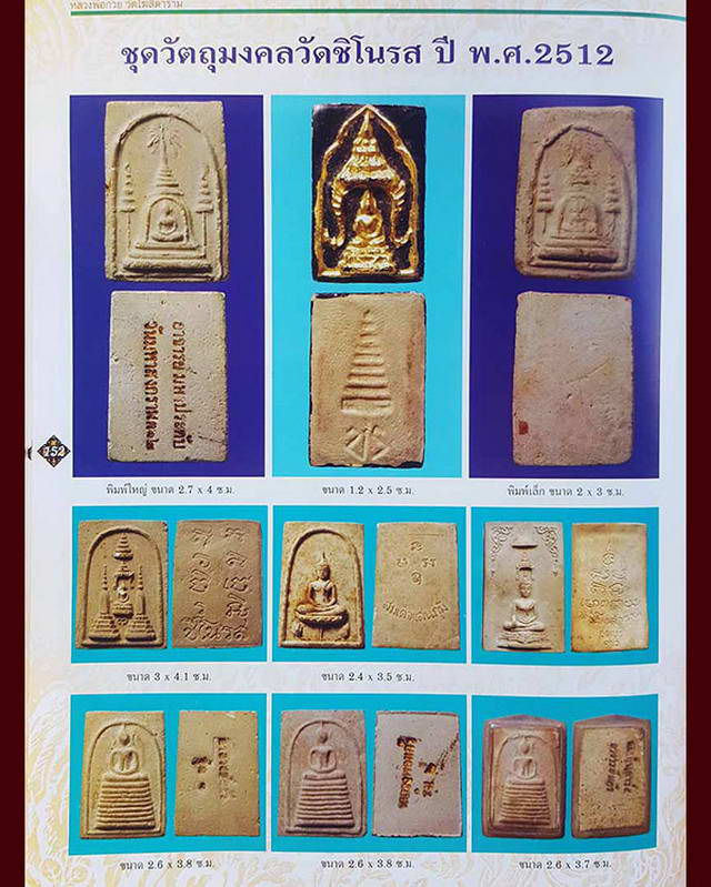 สมเด็จทรงเจดีย์ข้างฉัตร วัดชิโนรส พ.ศ. 2512ลพ.พ่อพรหม ลป.โต๊ะ ลพ.กวย ลป.สุข วัดโพธิ์ทรายทองร่วมปลุกเ