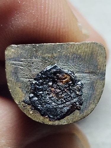 วัดกลางบางพระ จ.นครปฐม รูปหล่อหลวงพ่อพุฒ รุ่นแซยิด81  ปี 2534 อุด ครั่งพุทรา