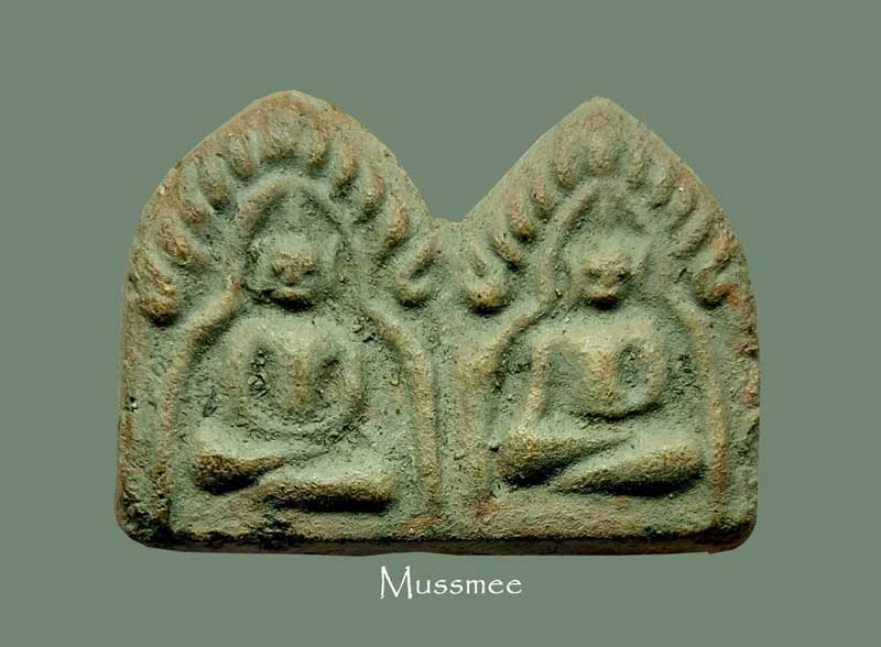 ขุนแผนปลัดทวี หลังลายผ้า วัดบ้านกร่าง พ .ศ.2490 หลวงพ่อมุ่ยปลุกเสก ### เคาะเดียว ###