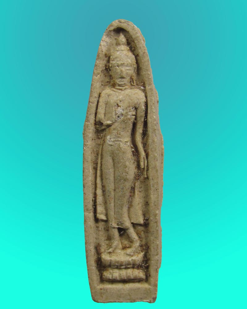 หลวงพ่อบุญเทียม หลังกดยันต์ตรี วัดลาดหลุมแก้ว จ.ปทุมธานี