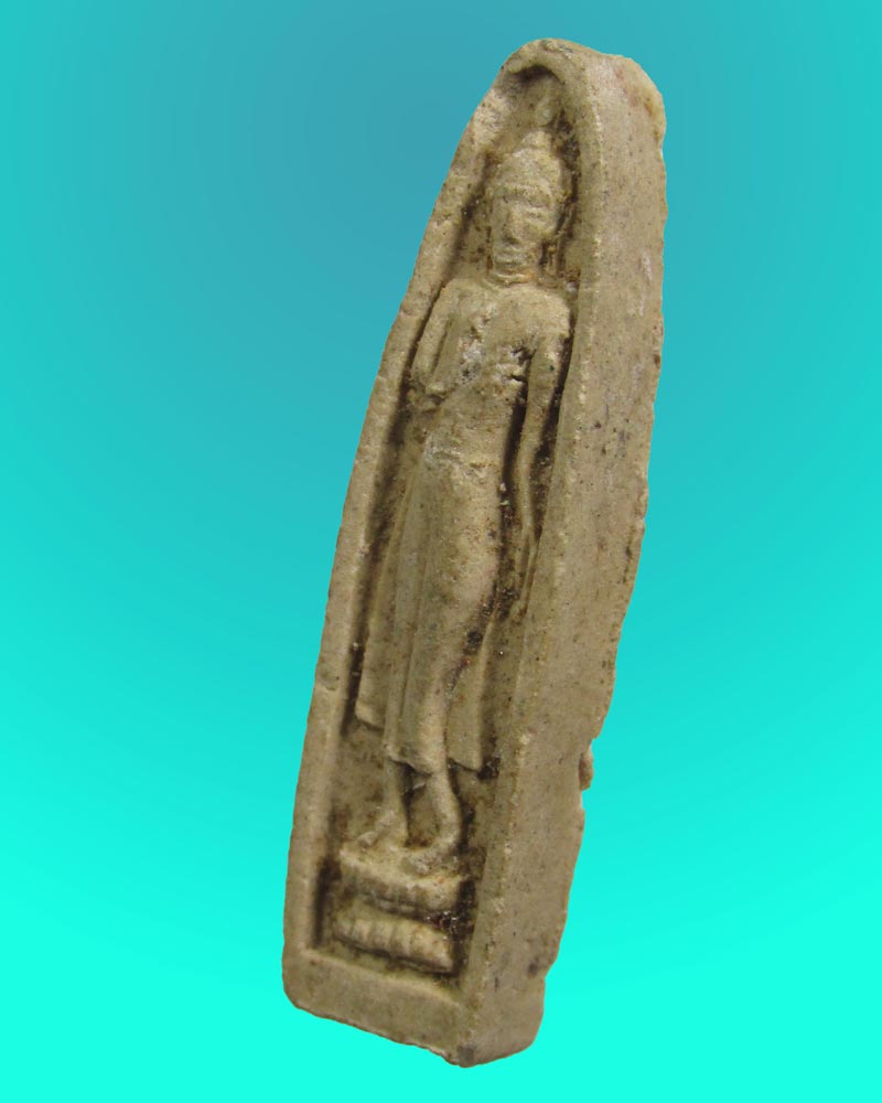 หลวงพ่อบุญเทียม หลังกดยันต์ตรี วัดลาดหลุมแก้ว จ.ปทุมธานี