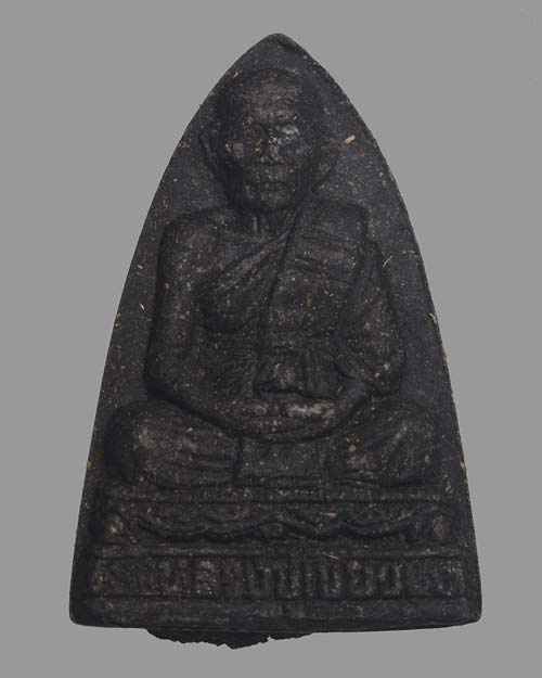 พระเนื้อว่านรุ่นแรก สร้างอุโบสถ พระรูปเหมือนหลวงปู่เขียว อินทมุนี วัดหรงบน ปี 2540