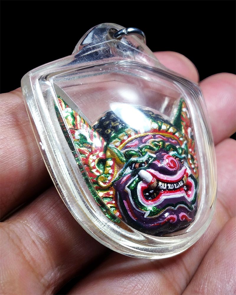 หน้ากากพระพิราพ เขียนสี พ่อครูศิริพงษ์