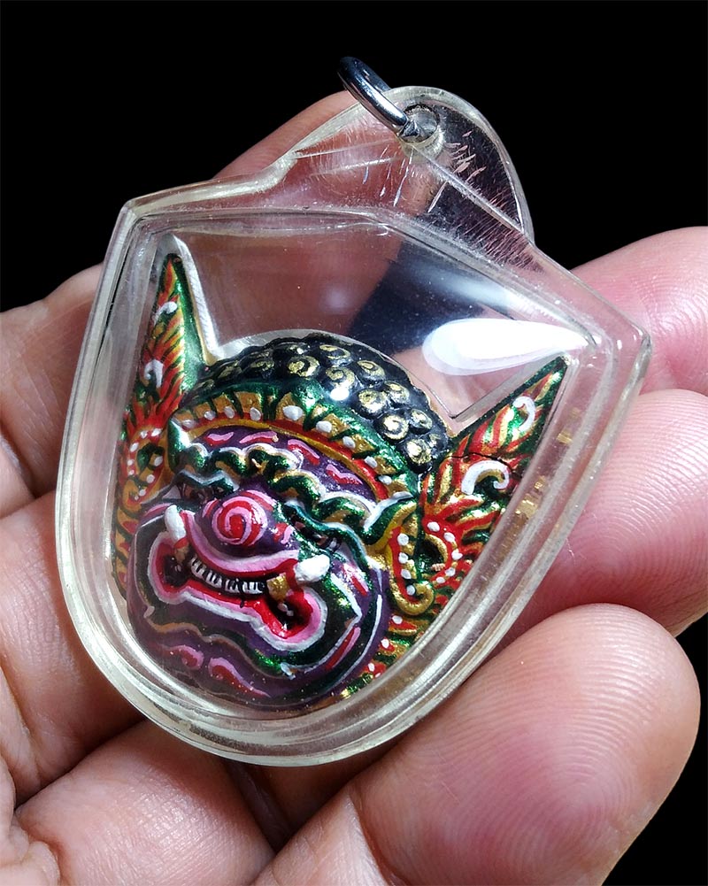 หน้ากากพระพิราพ เขียนสี พ่อครูศิริพงษ์