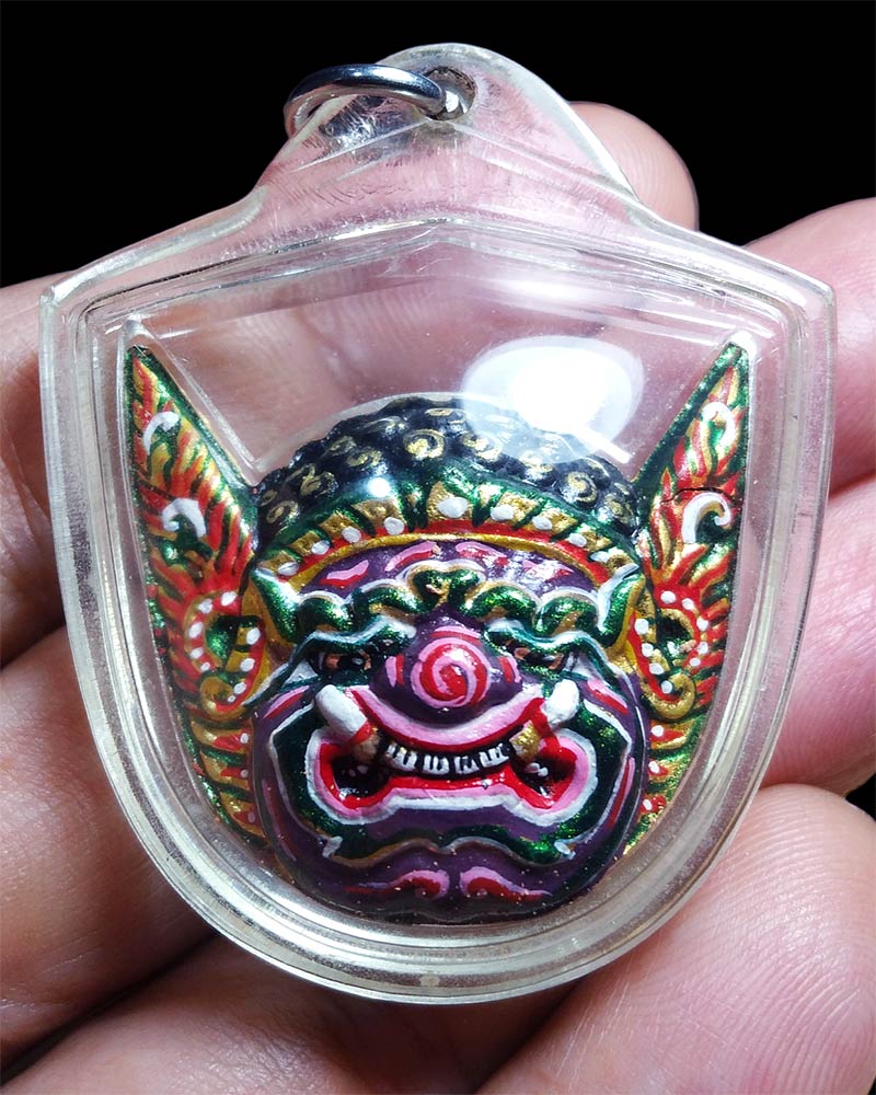 หน้ากากพระพิราพ เขียนสี พ่อครูศิริพงษ์