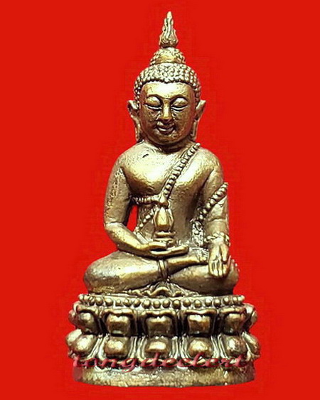 พระกริ่งมิ่งมงคลกาญจน์ ปางสะดุ้งกลับชนะมาร ประทานทรัพย์ จ.กาญจนบุรี