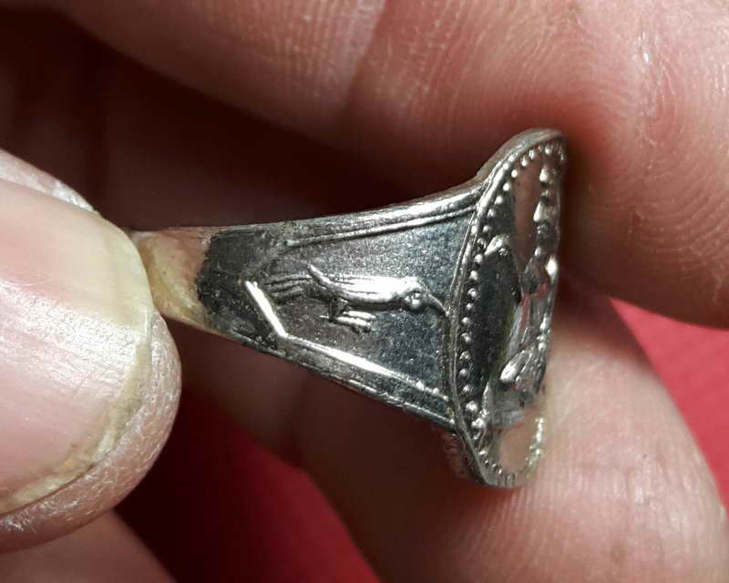 แหวนนางกวักสาริกาคู่เรียกทรัพย์หลวงพ่อทองดีวัดไทรเหนือ