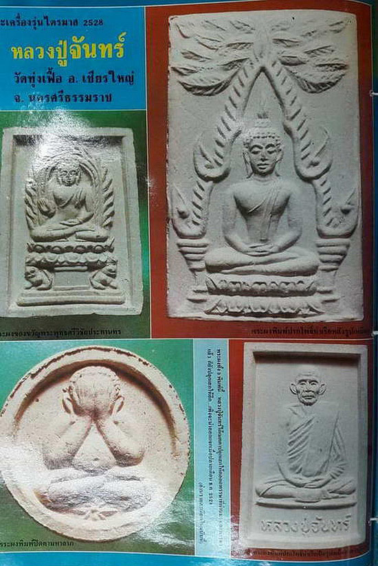 พระผงพิมพ์ปรกโพธิ์ท่าเรือ หลวงปู่จันทร์ วัดทุ่งเฟื้อ จ.นครศรีธรรมราช รุ่นไตรมาส ปี28 