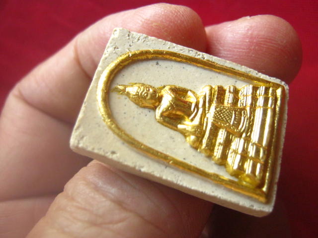 พระผง สมโภชพระมงคลบพิตร พระนครศรีอยุธยา ปี 2536 รุ่นเสาร์ 5 ปัดทอง สวยเดิม