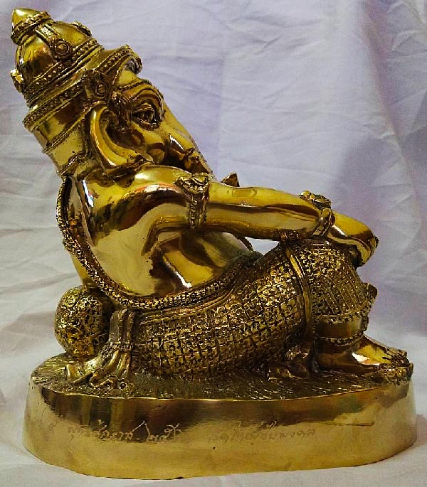 1 ใน 108 พระพิฆเนศปางเสวยสุข มหาเทพแห่งความสำเร็จ ขนาดดบูชาหน้าตัก 9 นิ้ว รุ่นชนะมาร