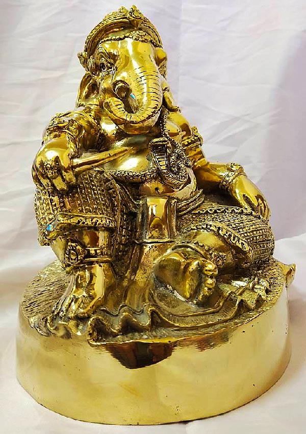 1 ใน 108 พระพิฆเนศปางเสวยสุข มหาเทพแห่งความสำเร็จ ขนาดดบูชาหน้าตัก 9 นิ้ว รุ่นชนะมาร