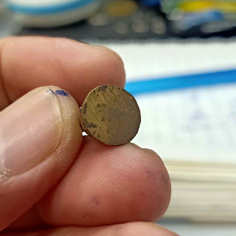 A18-รูปหล่อลอยองค์พระสิวลี เนื้อทองเหลือง ฐานตะไบ ไม่รู้ที่