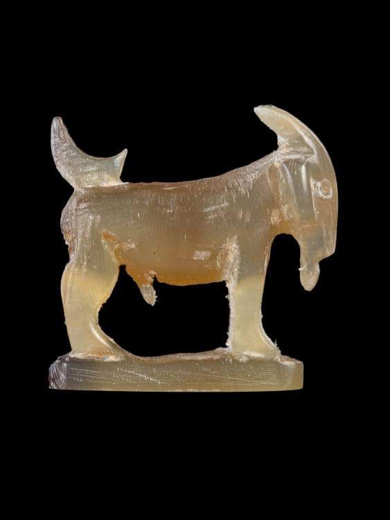 แพะรับโชค รุ่นแรก เจ้าคุณอ่าง สิริจนฺโท วัดใหญ่สว่างอารมณ์ จ.นนทบุรี เนื้อเขาควายเผือก จารยันต์ 