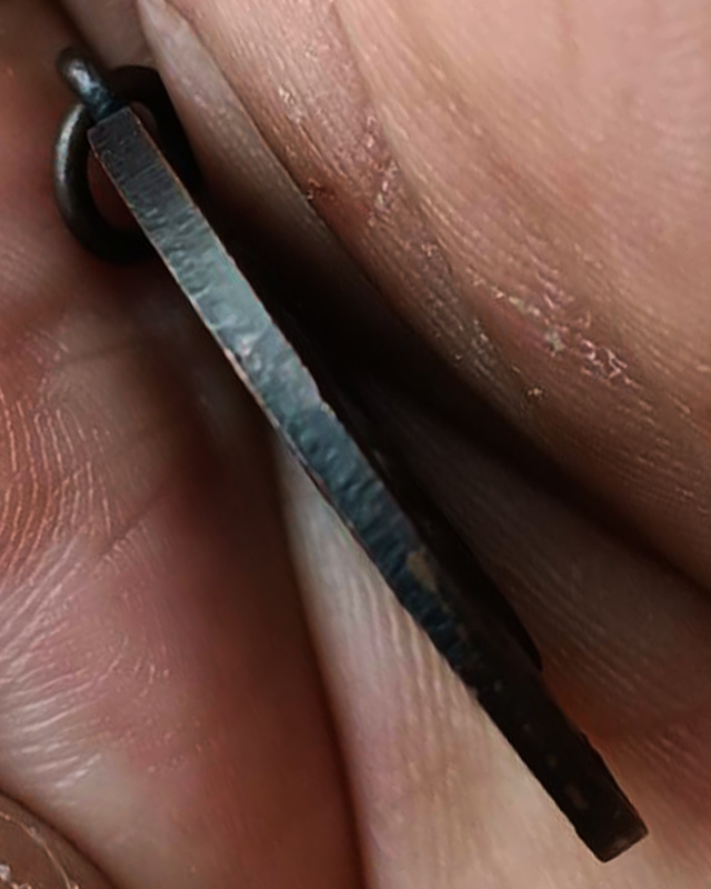 เหรียญหลวงพ่อโบสถ์น้อย วัดอัมรินทาราม กรุงเทพฯ เนื้อทองแดง รมดำ