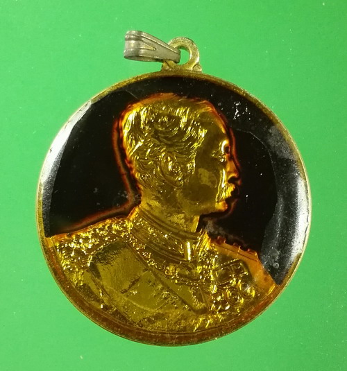 เหรียญปิยมหาราชรำลึก หลัง จปร. กะไหล่ทองลงยาสีดำ ปี 2525 บล็อคกษาปณ์