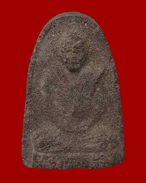 พระว่านหลวงพ่อปลอด วัดหัวป่า อำเภอระโนด จังหวัดสงขลา พิมพ์เล็บมือสมาธิ ยุคอินโดจีน ปี 2485