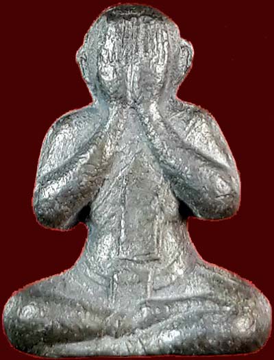 *พระปิดตาลอยองค์ หลวงพ่อปลา วัดโบสถ์ อ.สรรคบุรี จ.ชัยนาท เนื้อตะกั่วถ้ำชา*